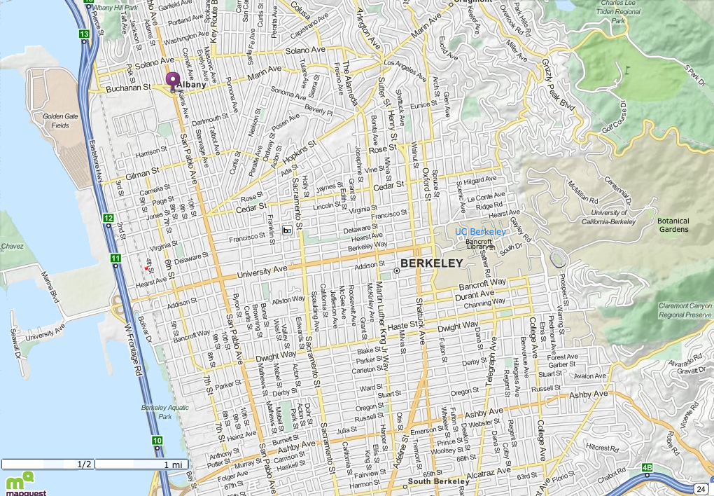 Berkeley map, CA, 
