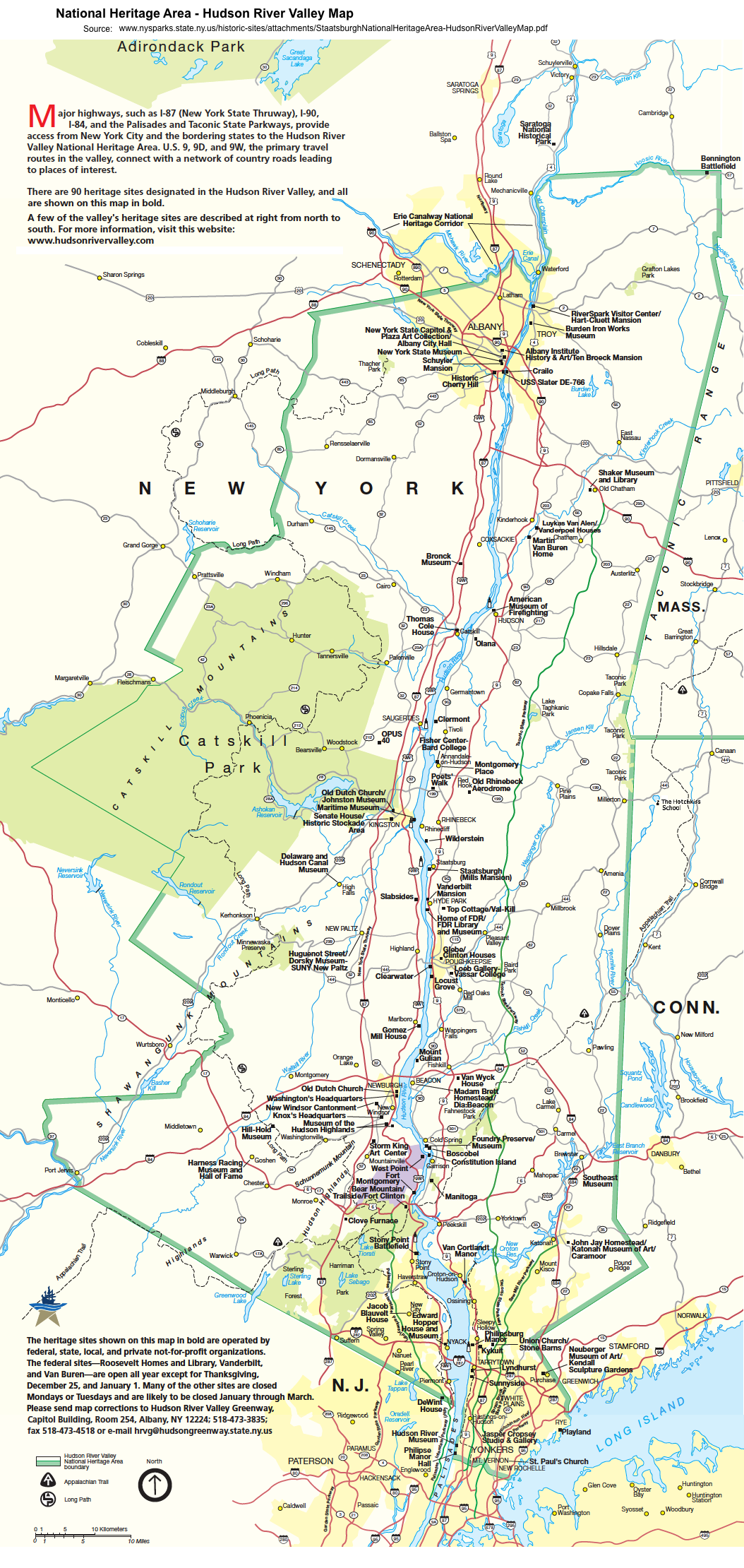 Hudson Valley Heritage Map 