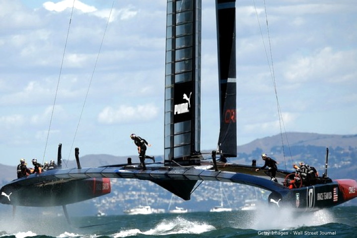 America's cup 34,  Oracle Team USA, wall street Journal