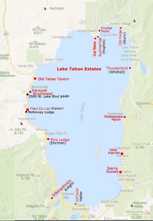 lake tahoe estates, mansions